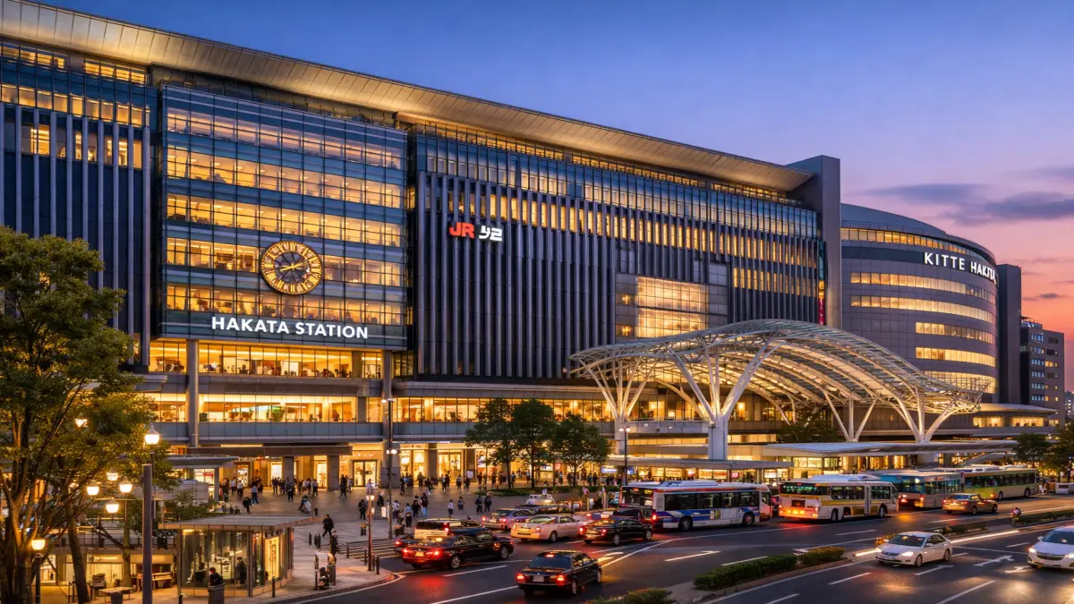 博多駅直結の商業施設『博多デイトス』で楽しめるグルメ店舗をまとめた案内ビジュアル