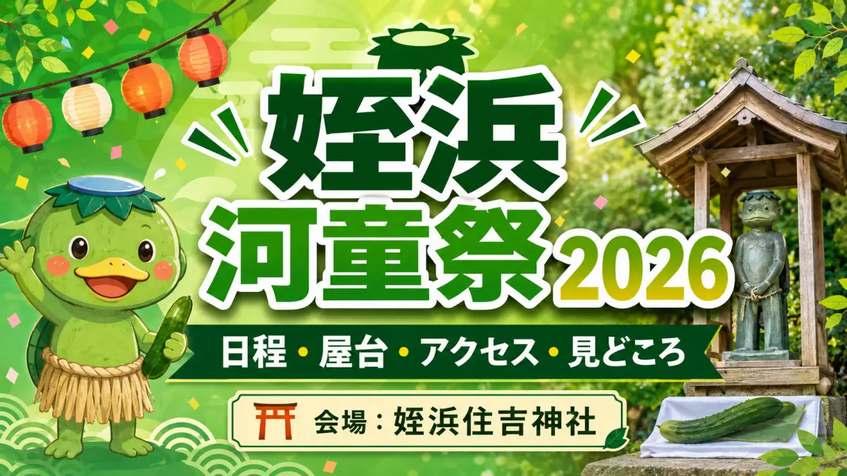 姪浜河童祭2026はいつ？日程・屋台・駐車場・アクセス・混雑情報を解説