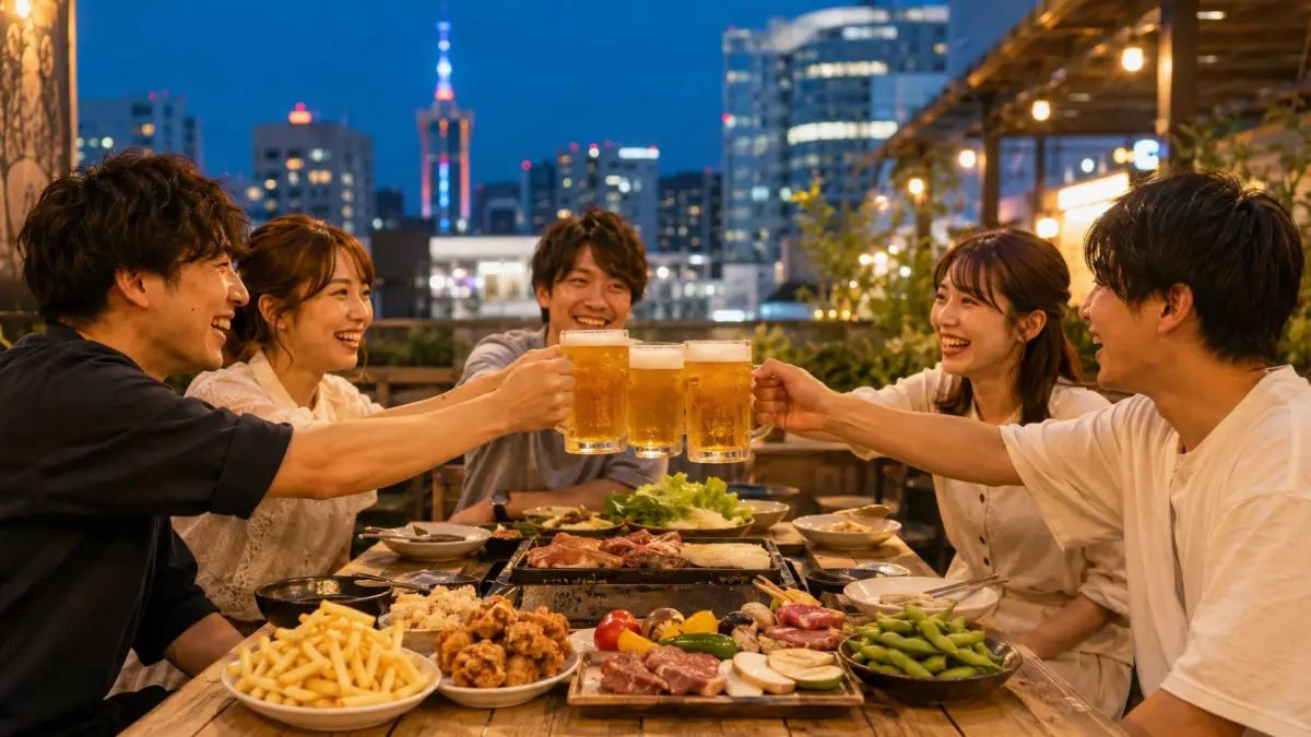 福岡・博多・天神ビアガーデン2026で安いプランを比較するイメージ