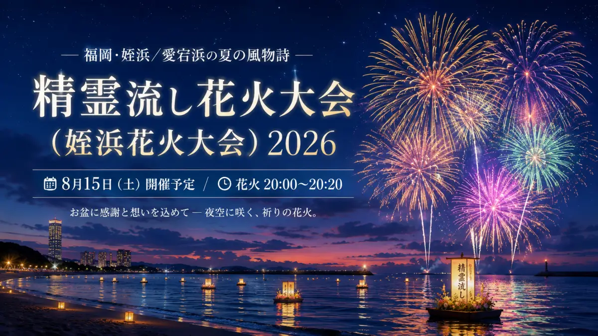 精霊流し花火大会（姪浜花火大会）2026｜日程・時間・場所・アクセスを解説