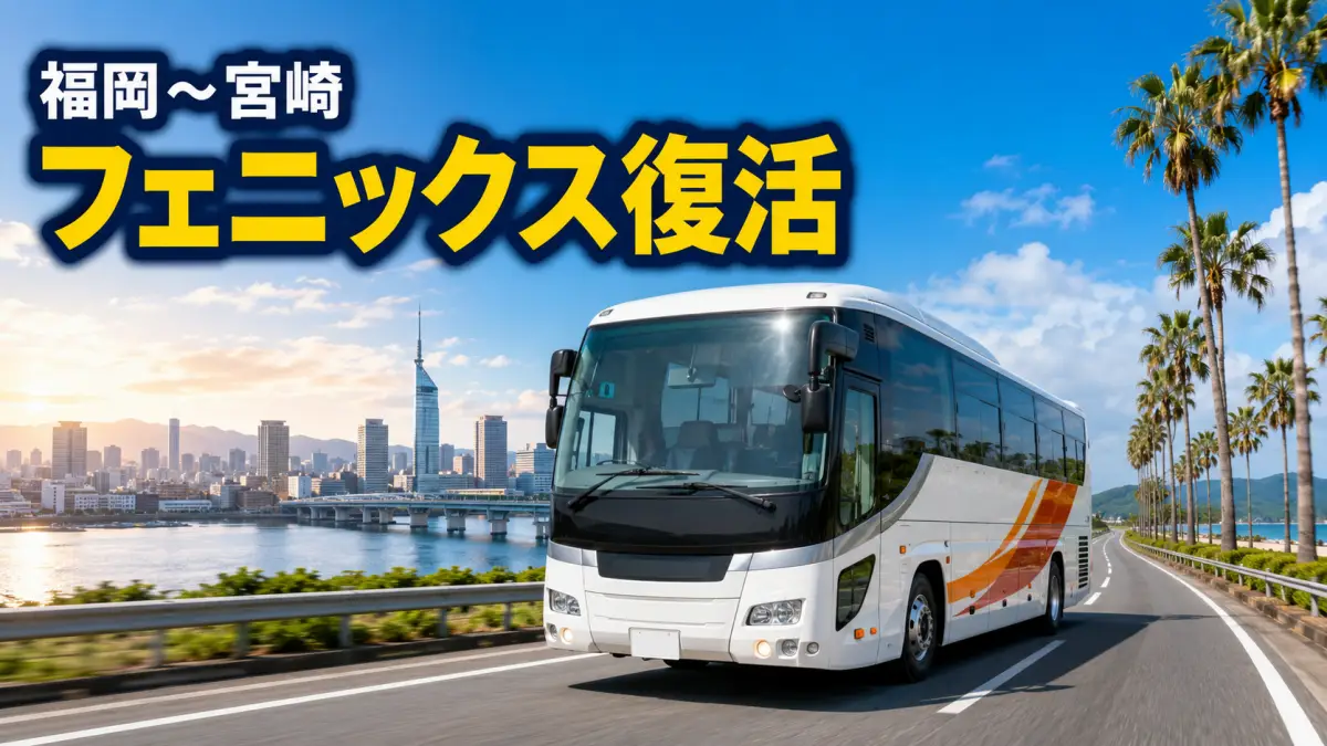 フェニックス号(福岡〜宮崎)8月7日運行再開｜迂回ルート・便数・所要時間まとめ
