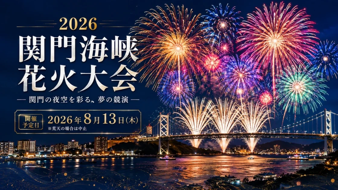 関門海峡花火大会2026｜開催日・打ち上げ数・有料席・交通規制まとめ