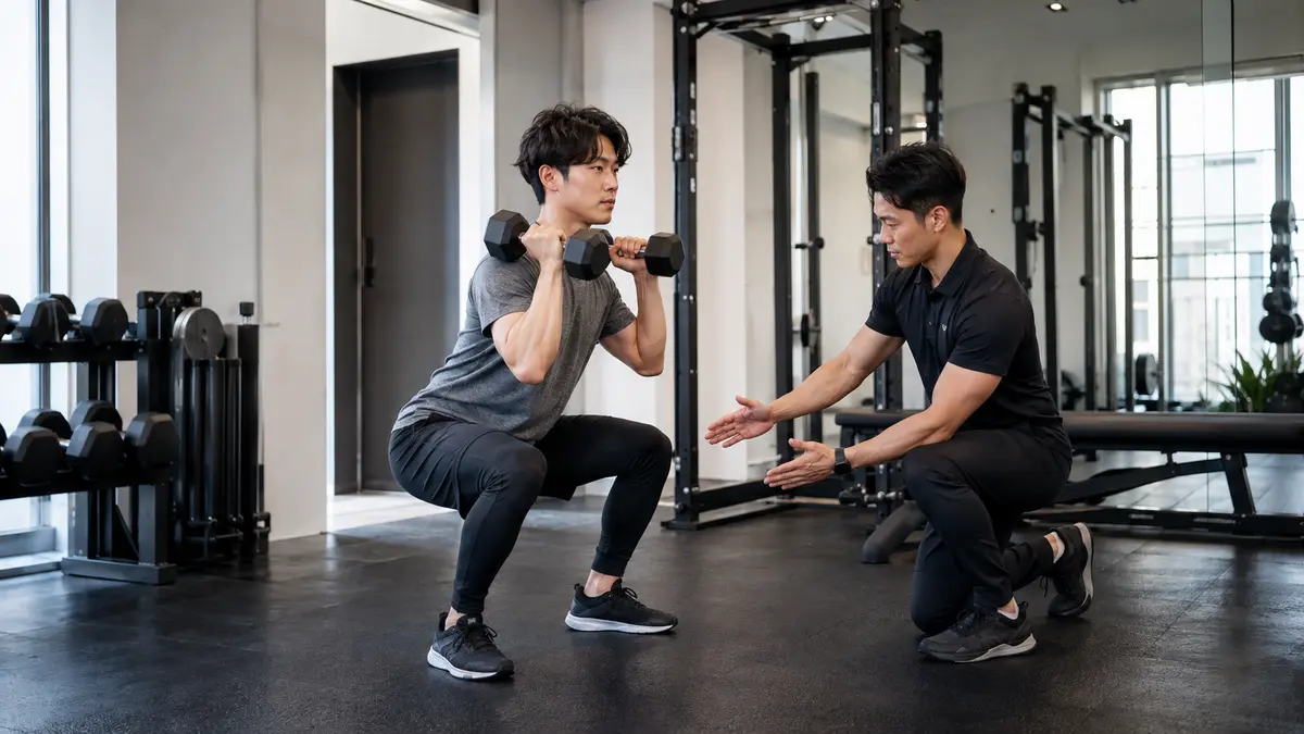 THE PERSONAL GYM薬院・天神店のマンツーマントレーニングを表したイメージ